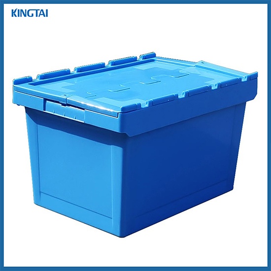 Attached lid container